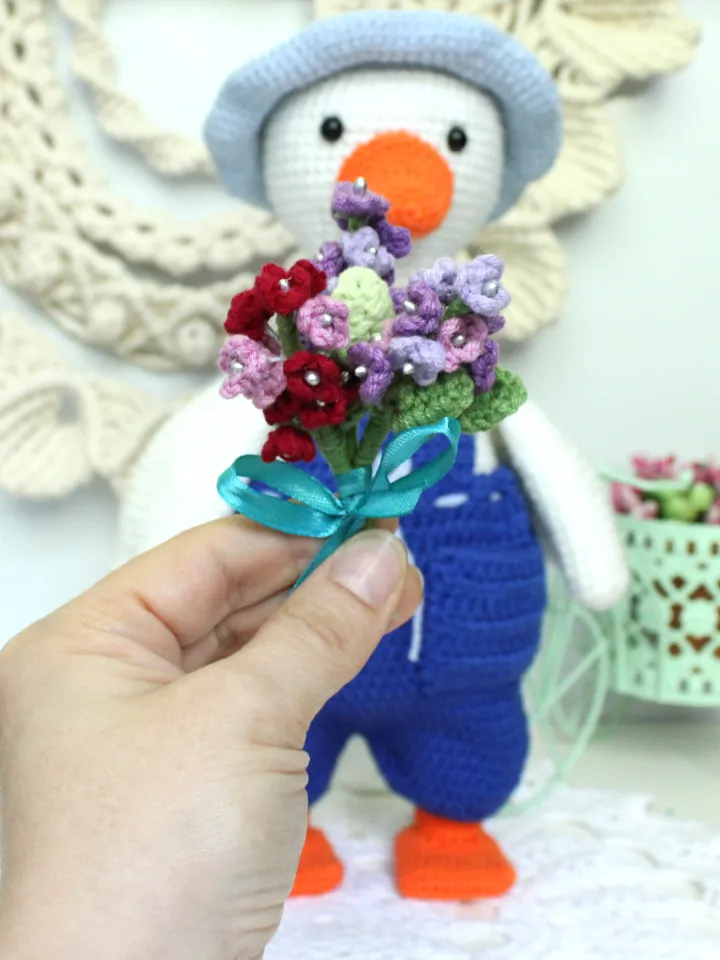 Goose crochet pattern PDF in English Amigurumi toy garden goose crochet tutorial