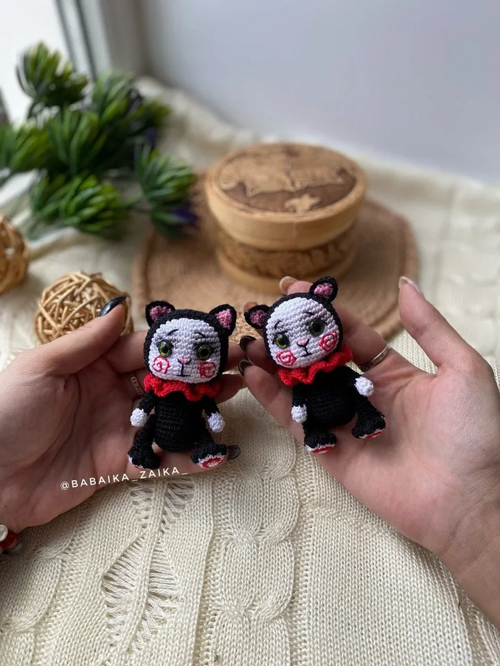 PDF Crochet Billy, Creepy Horror doll, Amigurumi cat, Voodoo Accessory, Halloween Crochet Pattern, Monster Doll Crochet Pattern