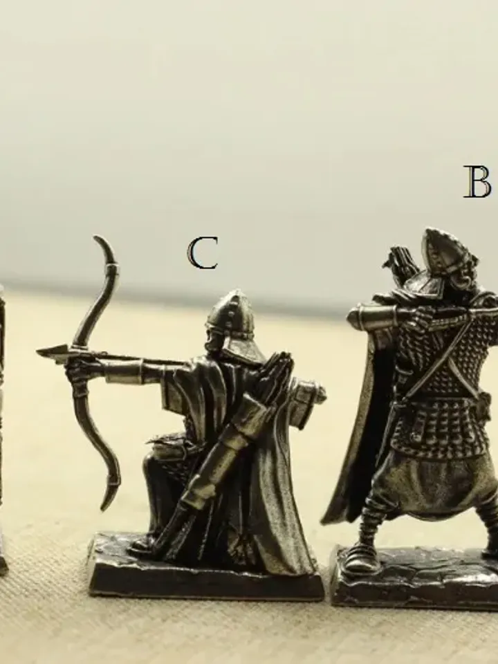 ancient warriors, copper miniature 36mm scale, Tabletop Wargaming miniature figure