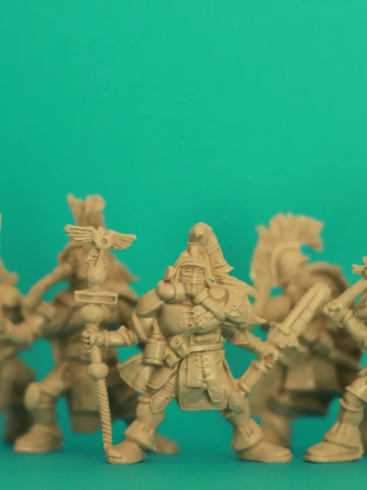 Aztecs, Miniatures 54mm scale, fantasy battles, Tabletop Wargaming miniature figures, squad "Dogs of War", Aztec warriors, toy soldiers