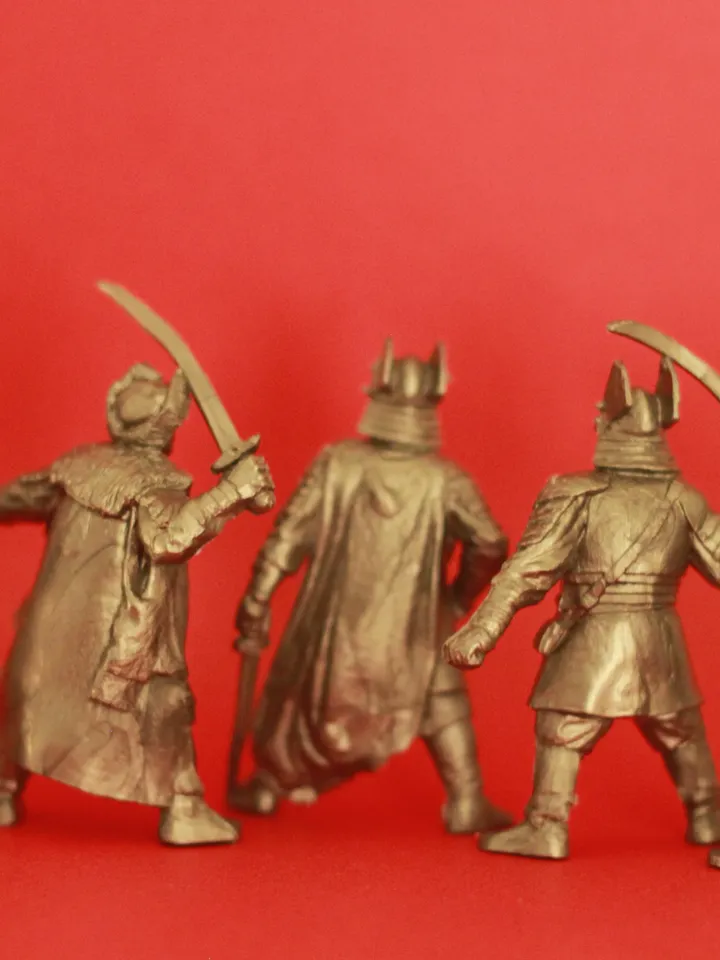 Polish gentry warriors, Miniatures 54mm scale, Infantry Unit, Tabletop Wargaming feudal miniature figures, toy soldiers