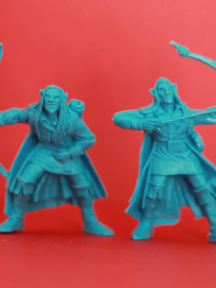 Silvan Elves, miniatures 54mm scale, tabletop wargaming miniature figures, fantasy, elven archers, toy soldiers