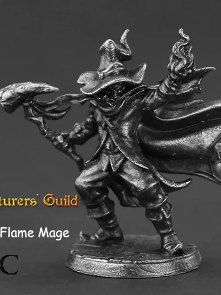 "Adventurer Guild" warriors, copper miniatures 36mm scale, Tabletop Wargaming fantasy miniature figures.