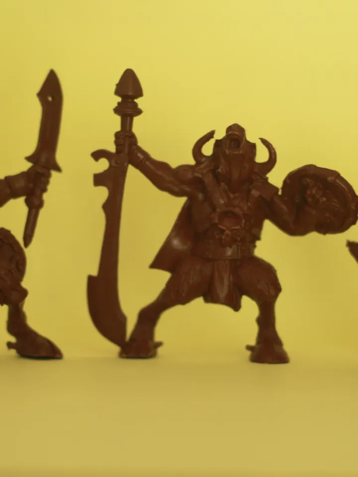 Minotaurs/ Bull-men warriors / fantasy battles, Miniatures 54mm scale, Tabletop Wargaming miniature figures, toy soldiers
