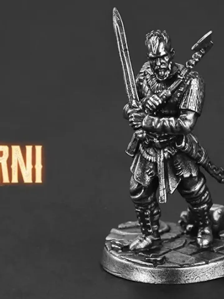 Viking, Scandinavian warrior, Copper Miniatures 36mm scale, Tabletop Wargaming miniature figures.