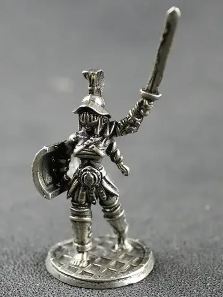 Gladiator, myrmillones-spatharii, copper miniature 36mm scale, Tabletop Wargaming miniature figure
