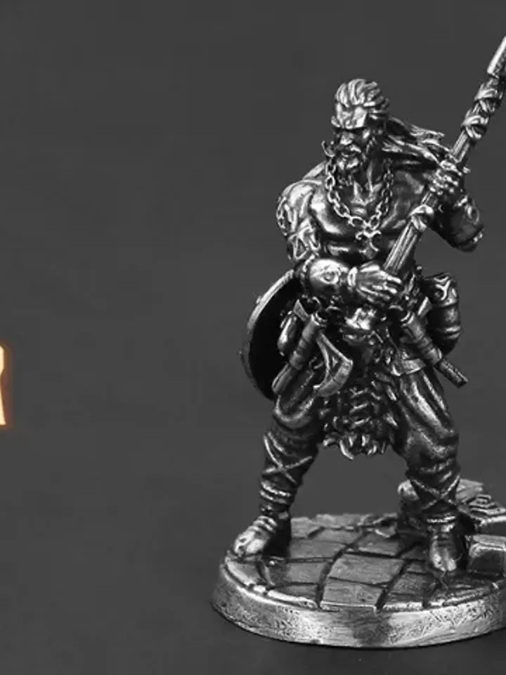 Viking, Scandinavian warrior, Copper Miniatures 36mm scale, Tabletop Wargaming miniature figures.