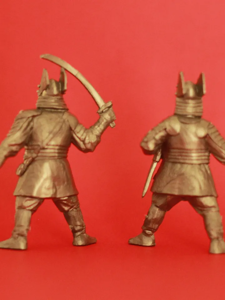 Polish gentry warriors, Miniatures 54mm scale, Infantry Unit, Tabletop Wargaming feudal miniature figures, toy soldiers