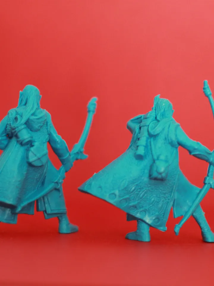 Silvan Elves, miniatures 54mm scale, tabletop wargaming miniature figures, fantasy, elven archers, toy soldiers