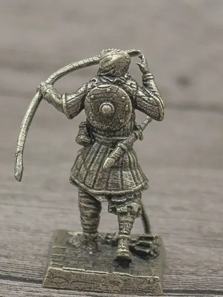 Assassin, medieval Arab warrior, copper figurine soldier model Miniatures 36mm scale, Tabletop Wargaming miniature figure