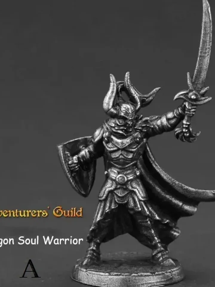 "Adventurer Guild" warriors, copper miniatures 36mm scale, Tabletop Wargaming fantasy miniature figures.