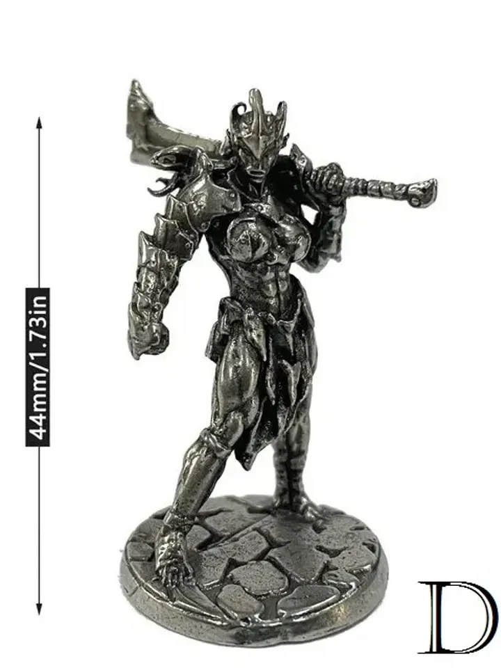 Wraith warriors, copper miniatures 36mm scale, Tabletop Wargaming fantasy miniature figures.