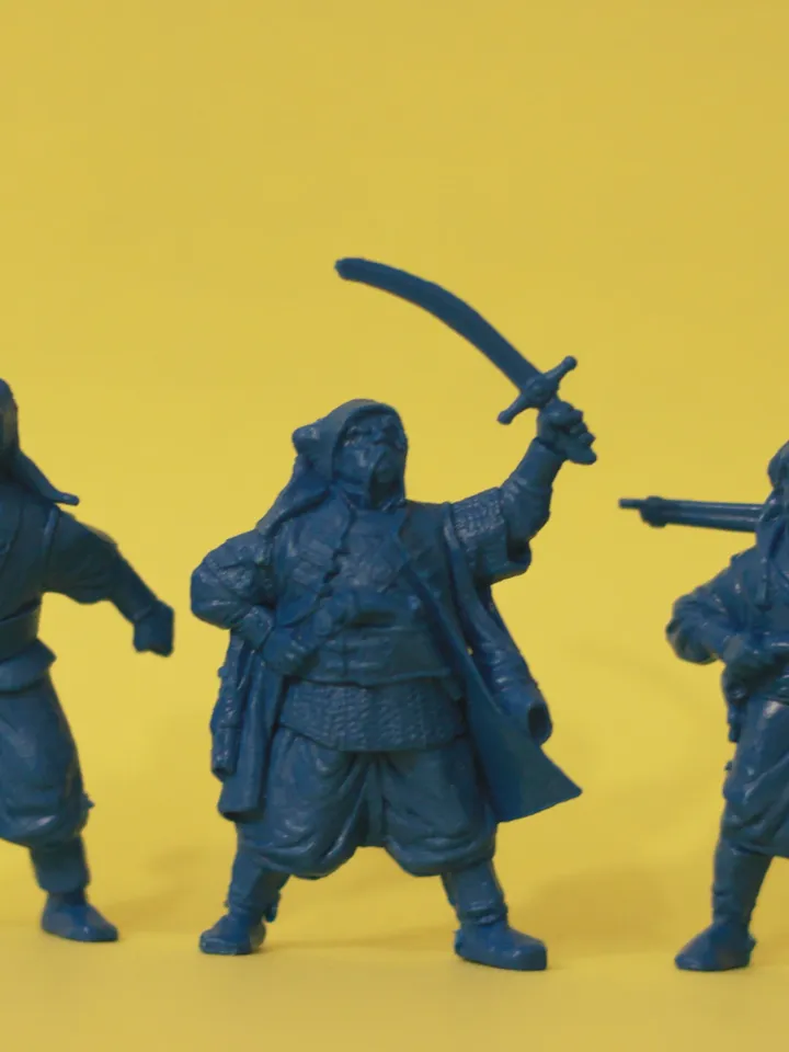 zaporozhye cossacks, Miniatures 54mm scale, ukrainian cossacks, Tabletop Wargaming miniature figures, medieval cossacks warriors, toy soldiers