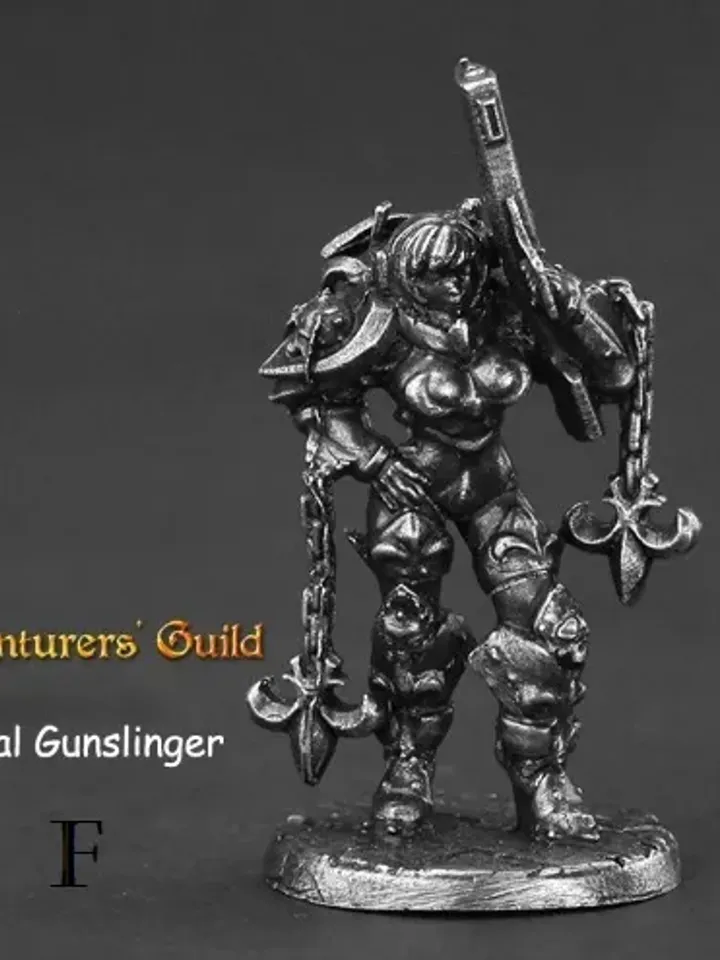 "Adventurer Guild" warriors, copper miniatures 36mm scale, Tabletop Wargaming fantasy miniature figures.