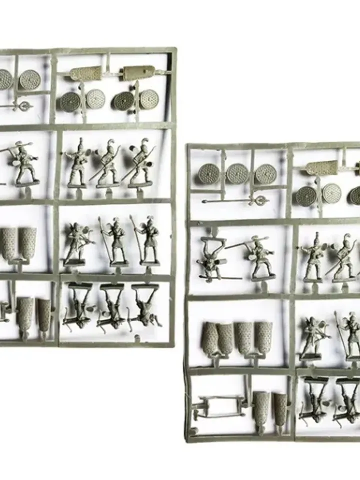 Assyrian warriors, miniatures 1/72 (25mm) scale, tabletop wargaming miniature figures, toy soldiers