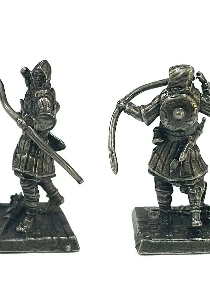 Assassin, medieval Arab warrior, copper figurine soldier model Miniatures 36mm scale, Tabletop Wargaming miniature figure