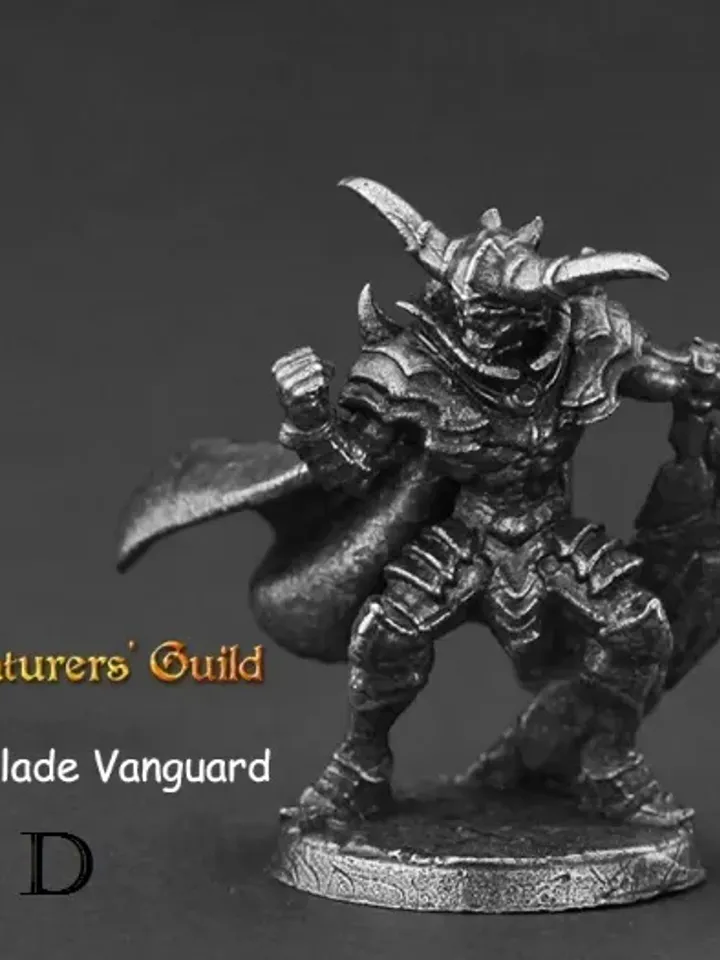 "Adventurer Guild" warriors, copper miniatures 36mm scale, Tabletop Wargaming fantasy miniature figures.