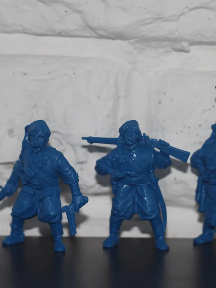 zaporozhye cossacks, Miniatures 54mm scale, ukrainian cossacks, Tabletop Wargaming miniature figures, medieval cossacks warriors, toy soldiers