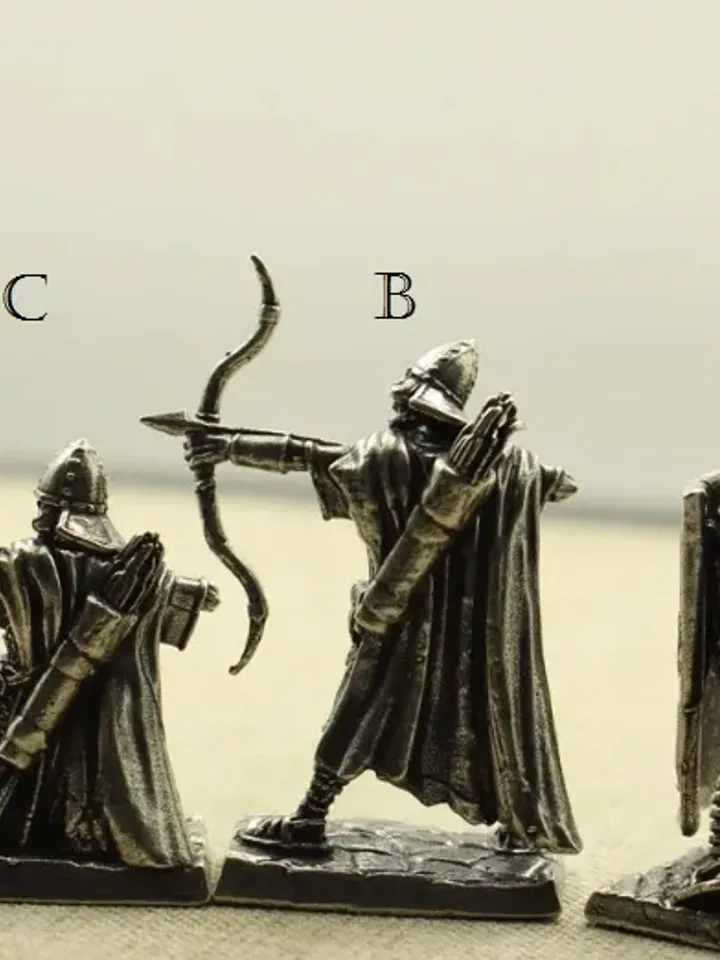 ancient warriors, copper miniature 36mm scale, Tabletop Wargaming miniature figure