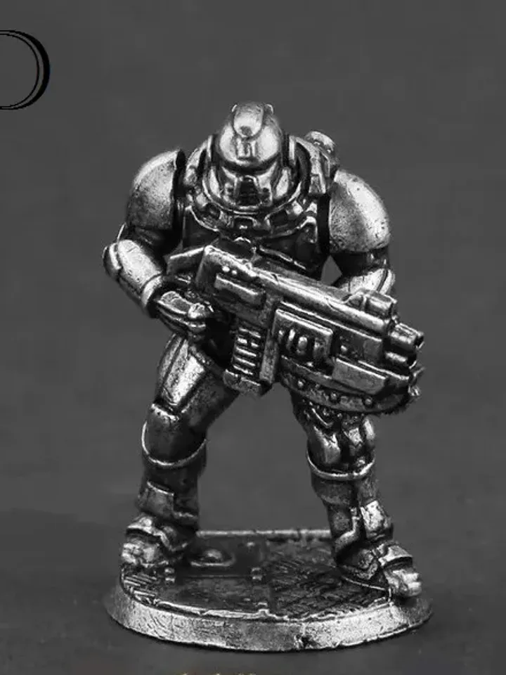 Cyberpunk Style warriors, tabletop wargaming fantasy miniature figures, metal toy soldiers