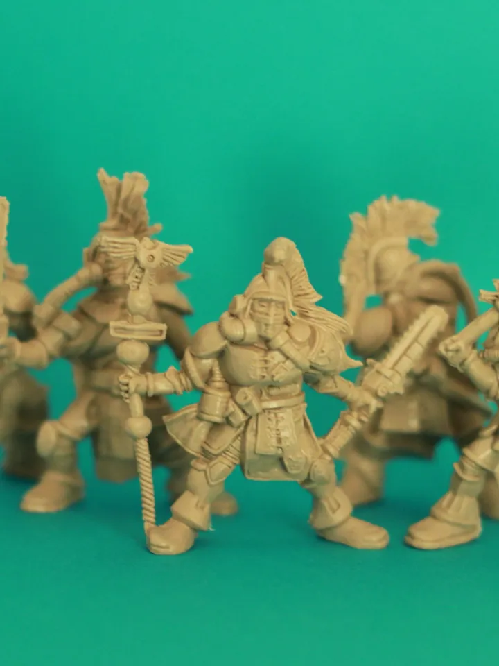 Aztecs, Miniatures 54mm scale, fantasy battles, Tabletop Wargaming miniature figures, squad "Dogs of War", Aztec warriors, toy soldiers