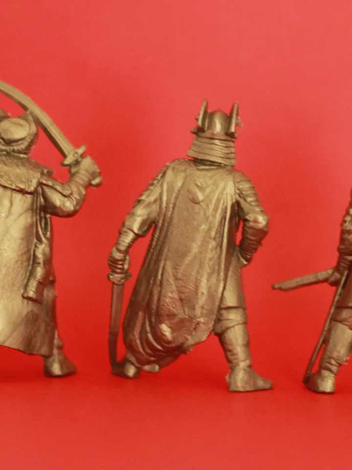 Polish gentry warriors, Miniatures 54mm scale, Infantry Unit, Tabletop Wargaming feudal miniature figures, toy soldiers