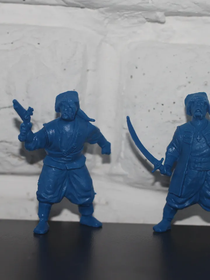 zaporozhye cossacks, Miniatures 54mm scale, ukrainian cossacks, Tabletop Wargaming miniature figures, medieval cossacks warriors, toy soldiers
