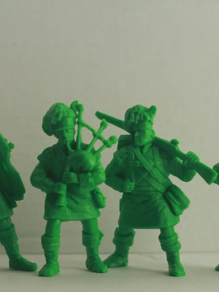 Scots (British Empire), Miniatures 54mm scale, Infantry Unit, Tabletop Wargaming miniature figures, mountain shooters, toy soldiers