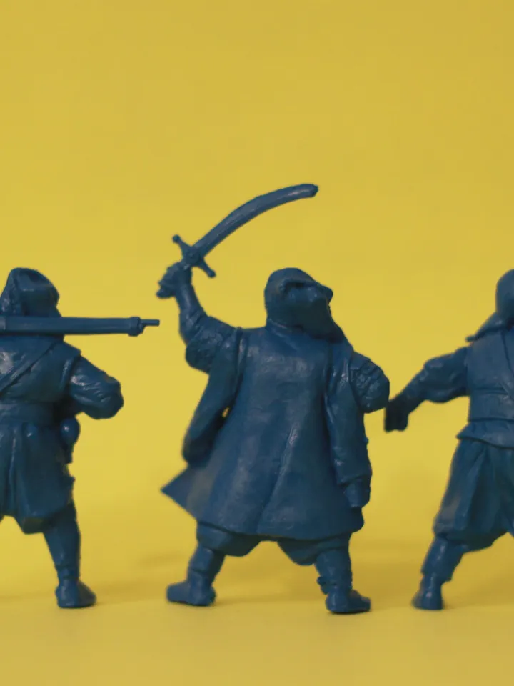 zaporozhye cossacks, Miniatures 54mm scale, ukrainian cossacks, Tabletop Wargaming miniature figures, medieval cossacks warriors, toy soldiers