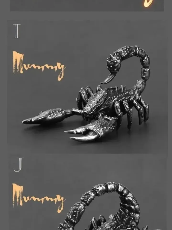 Egyptian Mummy Warrior, copper miniatures, Tabletop wargaming fantasy miniature figures.
