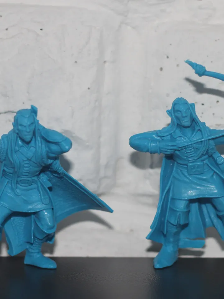 Silvan Elves, miniatures 54mm scale, tabletop wargaming miniature figures, fantasy, elven archers, toy soldiers