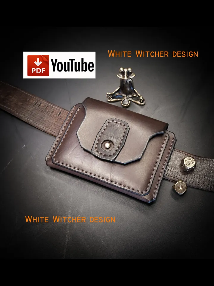 Leather pattern - Belt Wallet - Hunter. EDC45