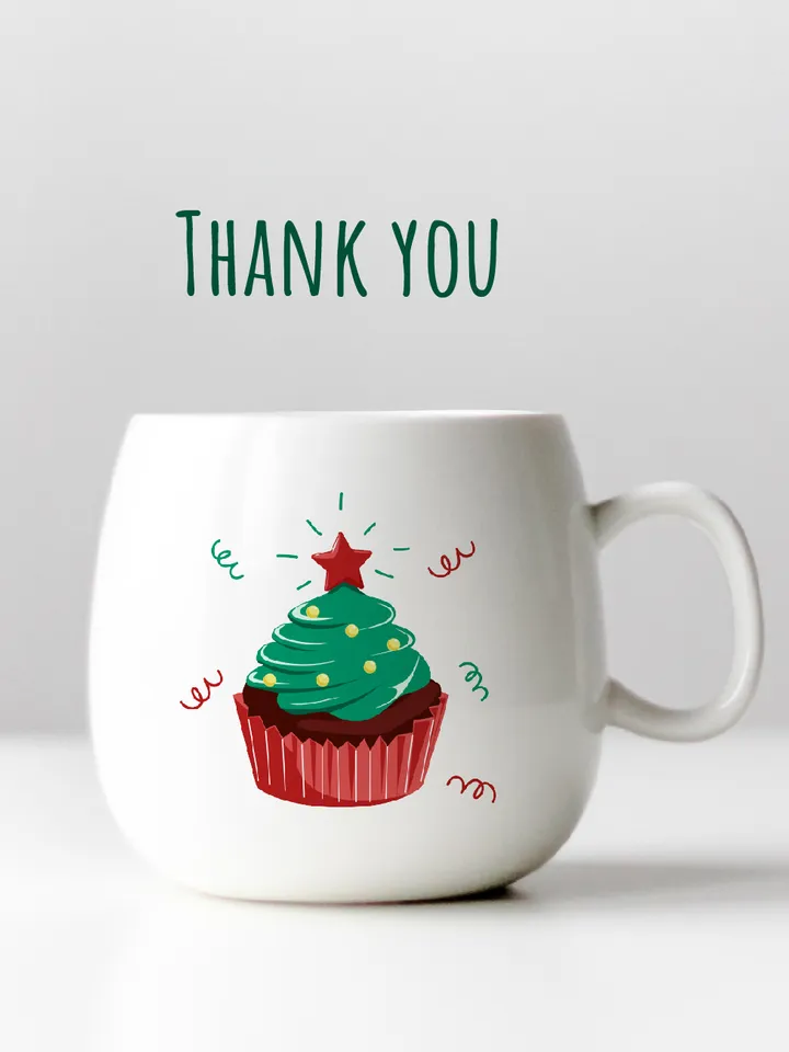 Christmas cupcake Sublimation PNG