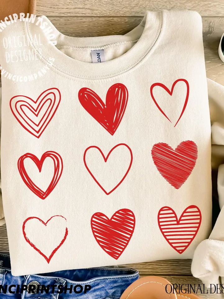 Valentines Hand Drawn Heart svg, Valentines Shirt Svg, Valentines svg, Heart svg, Love svg, Valentines png, Love Sublimation, png for shirts