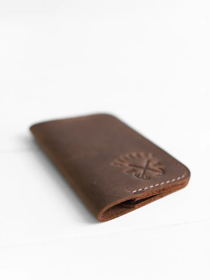 compact wallet brown leather wallet slim wallet women mens minimalist wallet slim bifold wallets for him ladies wallet leather wallet snap