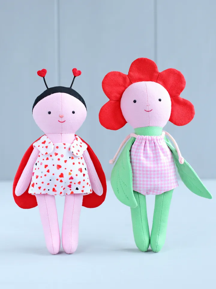 PDF Mini Love Bug Stuffed Animal (Valentine's Day Collection) Sewing Pattern