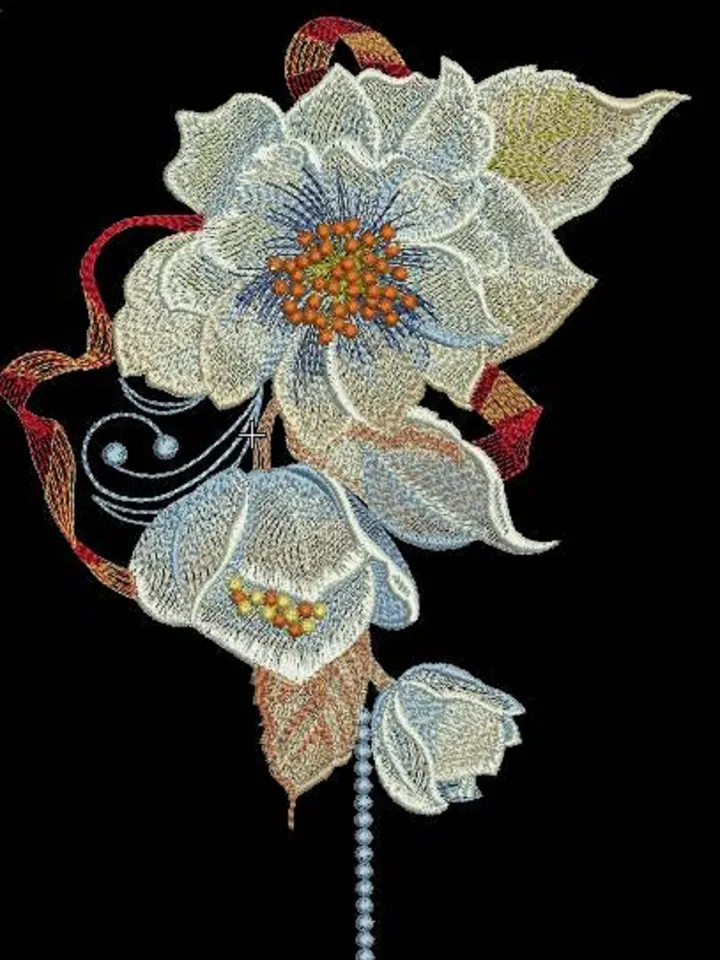 Nenufara 8x11  Embroidery Design