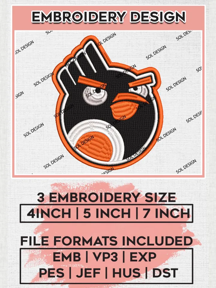 NHL Flyers Bird Logo Embroidery Files, NHL Philadelphia Flyers Team Embroidery Designs, NHL Teams, 3 sizes, NHL embroidery designs, Digital Download