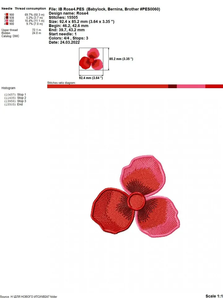 Rose brooch FSL machine embroidery designs Free standing lace embroidery pattern 3D flower embroidery motif Flower FSL embroidery brooch FSL