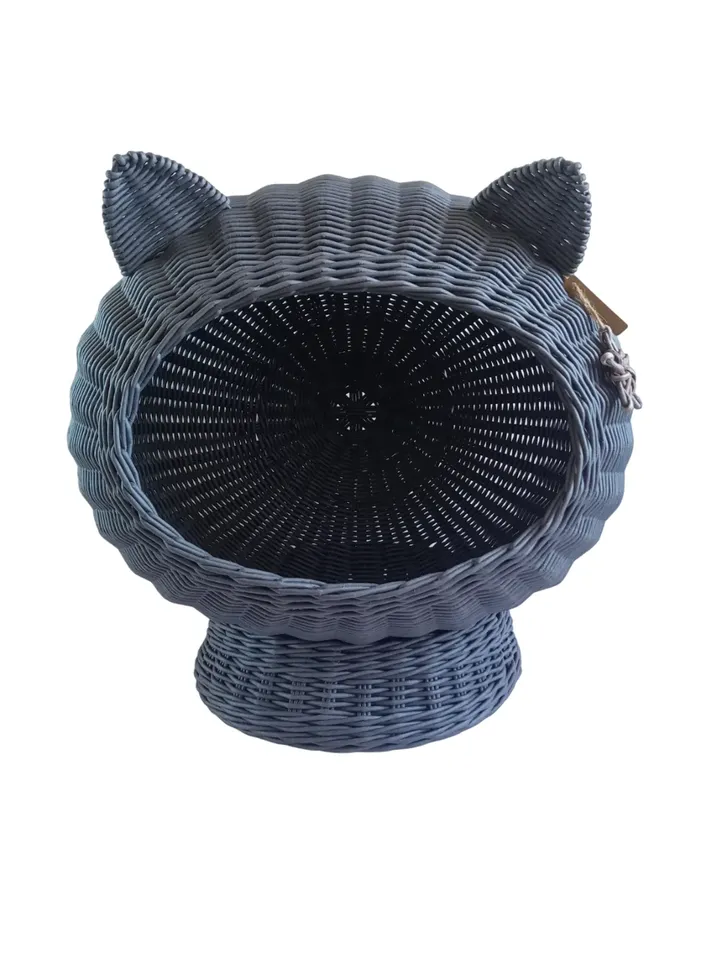 Cat bed cute Wicker cat basket Cat bed for large cat Pet bed for small dogs Cat nest Pet bed basket Pet bed cute Cat bed