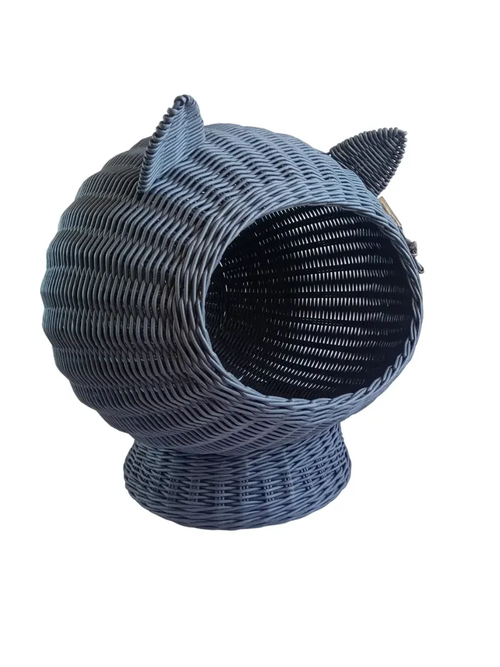 Cat bed cute Wicker cat basket Cat bed for large cat Pet bed for small dogs Cat nest Pet bed basket Pet bed cute Cat bed