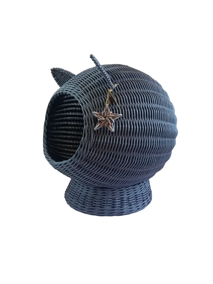 Cat bed cute Wicker cat basket Cat bed for large cat Pet bed for small dogs Cat nest Pet bed basket Pet bed cute Cat bed