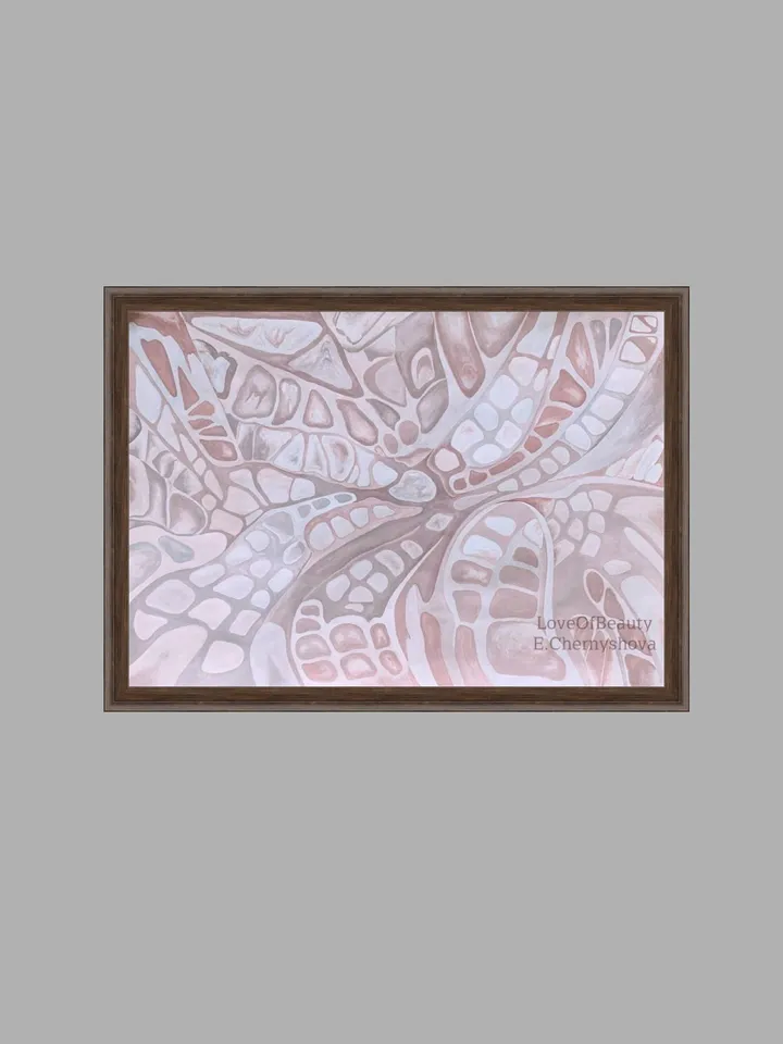 The interior design painting "Gray and brown shades"