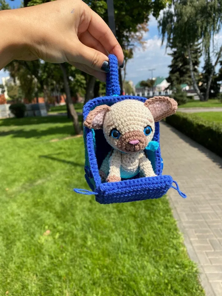 PDF Crochet cat in a carrier bag pattern, Amigurumi cat pattern, crochet kitty, Cute cat, Animal pattern, Amigurumi animal, Crochet animal