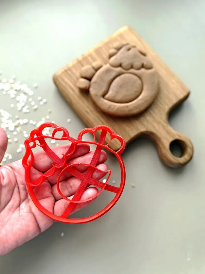 Easter cookie cutter Custom stamp for cake topper gingerbread decor cutters sugar cookies polimer clay