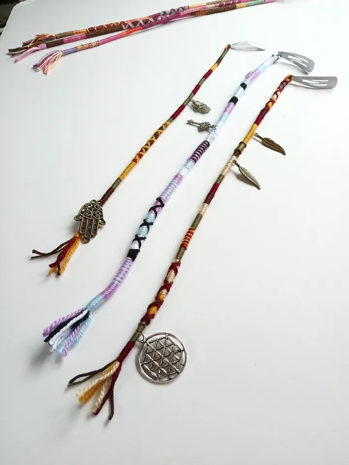Custom - Clip-in hair wrap mixed design choose your colours custom false hair wrap dreadlock dread removable design your own beach vacation