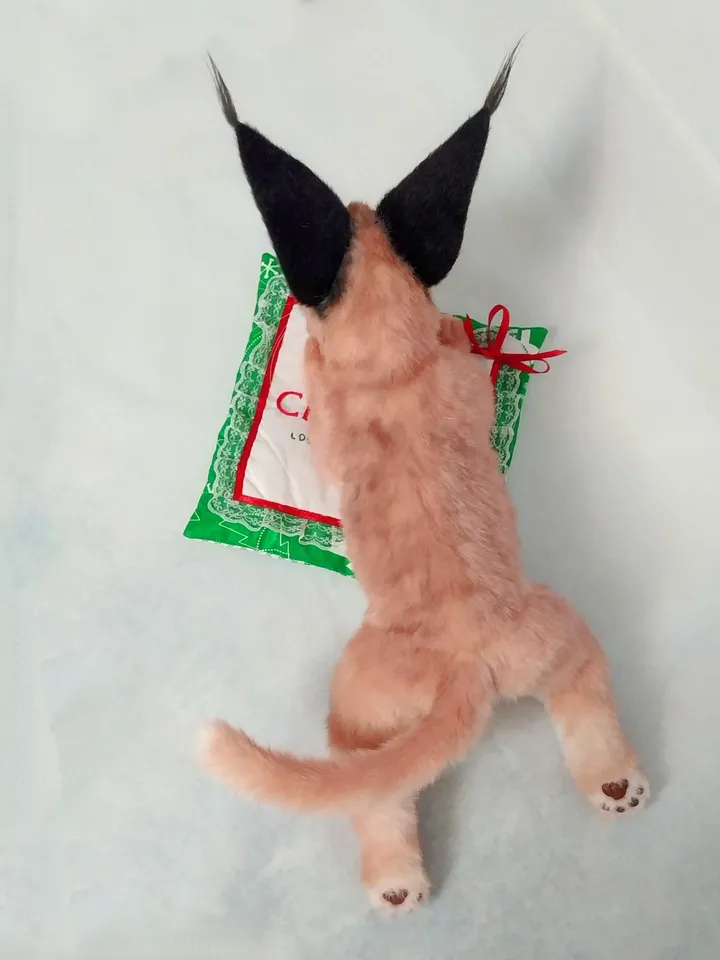 Cat Art Dolls - Lifelike Caracal Cub | Realistic Stuffed Animals