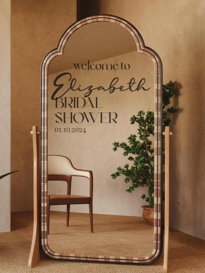Bridal Shower Welcome Sign Wall Decal Celebrating The Future Mrs mir1