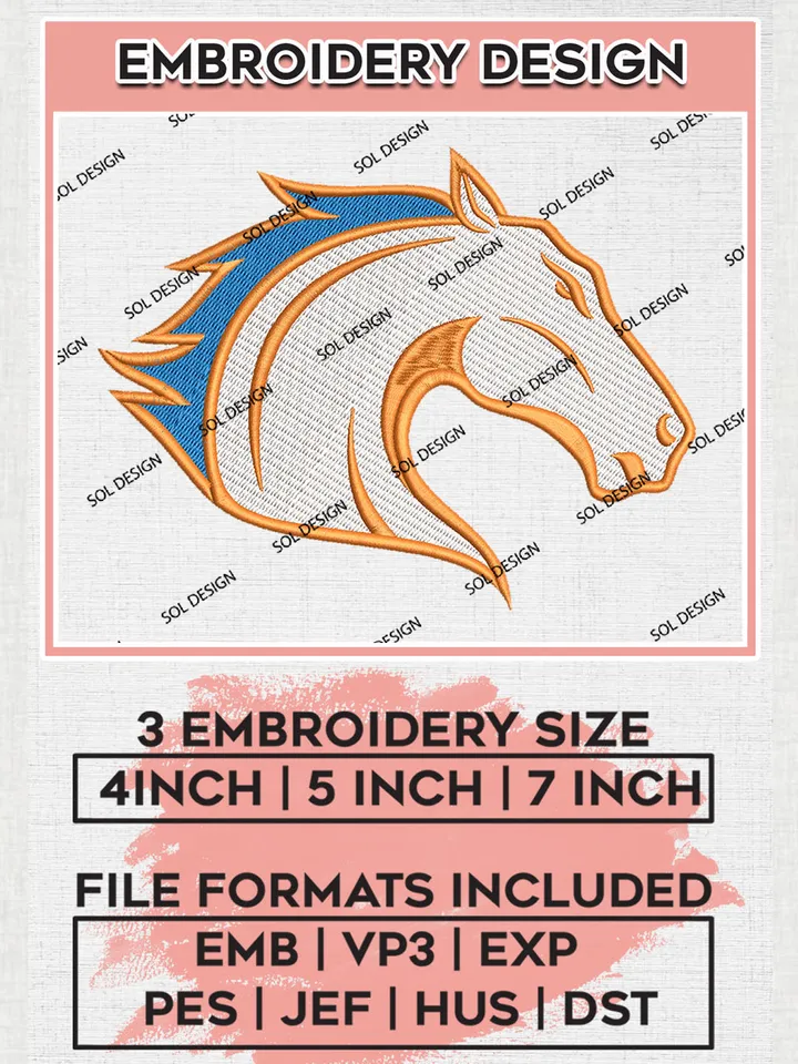 UT Arlington Mavericks Head Mascot Logo Machine Embroidery Design, NCAA UT Arlington Mavericks Embroidery Design Design files, NCAA Team Embroidery Designs, NCAA Machine Embroidery Designs, Digital Download