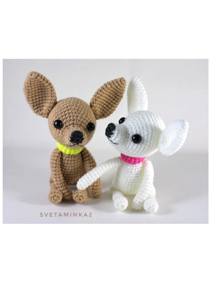 Crochet Chihuahua Pattern. Amigurumi Chihuahua. Crochet Dog. Amigurumi Dog. Digital Download. PDF.